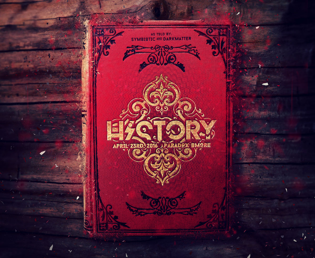 History History bi-fold event flyer design event flyer design (cover)