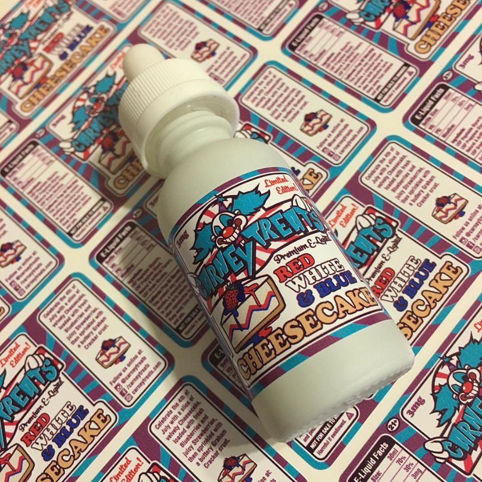 Carney Treats label design by Jay Clue