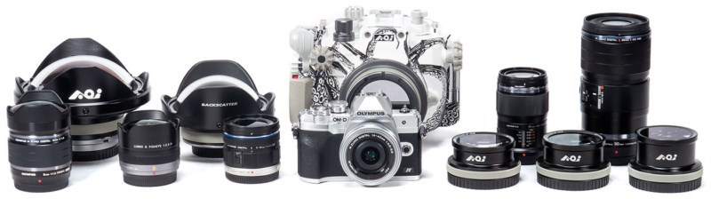 Olympus OM-D E-M10 IV underwater camera lens and port options