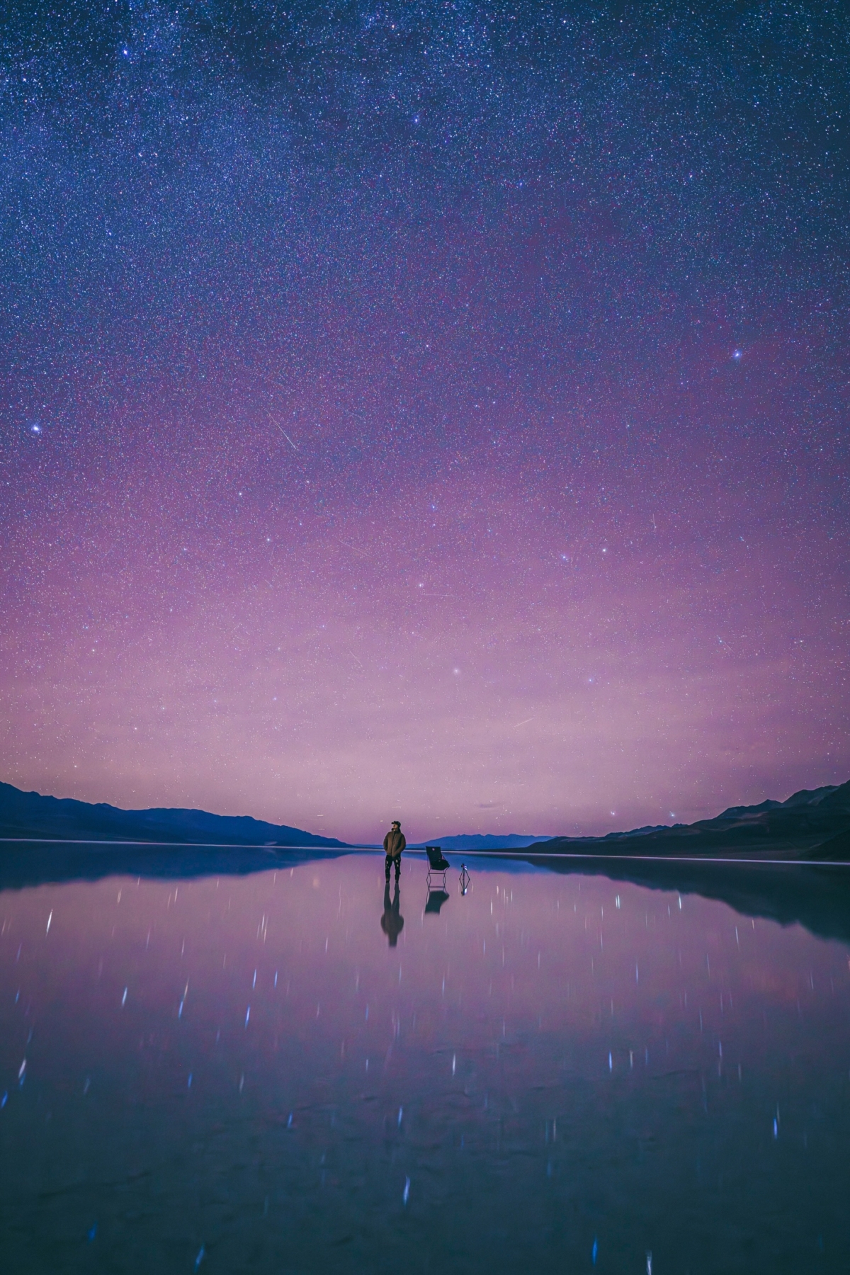 A sky full of stars at the Owens Valley radio observatory